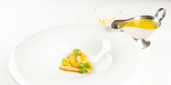 4chodové menu v luxusním 5* hotelu: tataráček, polévka i hovězí burger