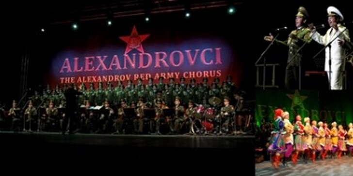 Sleva 50% za vstupenky na Alexandrovce - slavný ruský armádní soubor