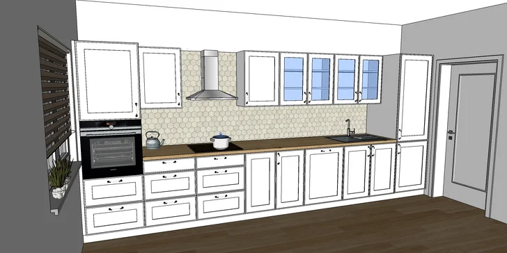 Moderní design vaší kuchyňské sestavy: 3D grafický návrh od profesionálů