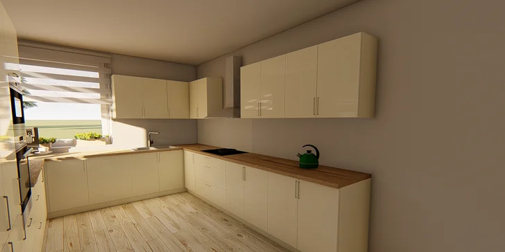 Moderní design vaší kuchyňské sestavy: 3D grafický návrh od profesionálů