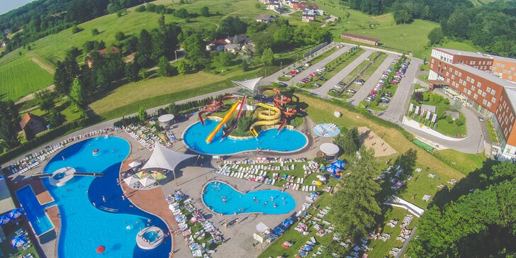 S rodinou do Chorvatska: 4* hotel s polopenzí, termální bazény i aquapark