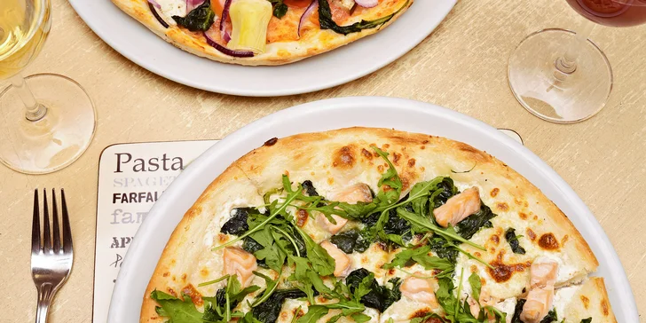 1 nebo 2 pizzy v restauraci Vabene a nealkoholický nápoj ke každé z nich