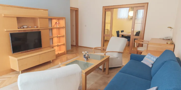 Luxusní Luhačovice: apartmán se snídaní, vířivka, bazén i masáže