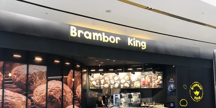 500g pečená brambora s náplní podle výběru a domácí limonáda pro 1 osobu