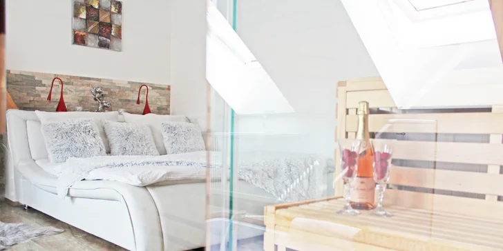 Privátní wellness pro dva: 1,5–3 h nebo rovnou celá noc s romantickým balíčkem