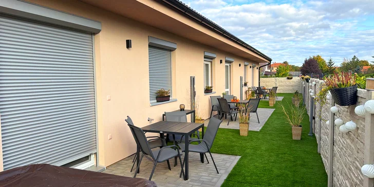 Útulný apartmán na južnej Morave až pre 4 osoby: privátna vírivka aj jedlo a víno