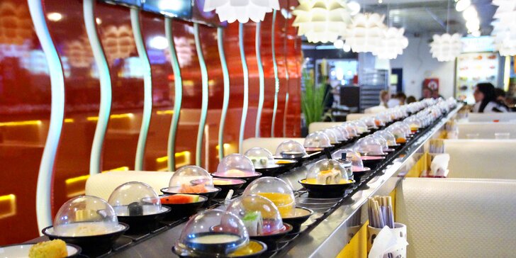 Running sushi: 2 hodiny neomezeného hodování pro 1 nebo 2 osoby