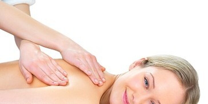 50% sleva na Relaxační a regenerační masáž dle vlastního výběru