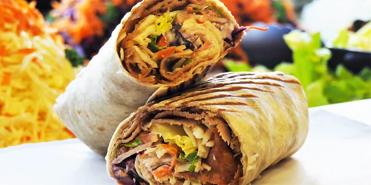 Malý, velký nebo XXL kebab v tortille či pitě s náplní podle výběru