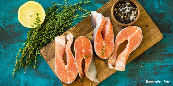 Podkovy z mraženého divokého lososa Keta: vakuově balené, cca 1kg