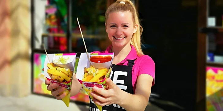 Punk Food hranolky s omáčkou pro jednoho i pro dva