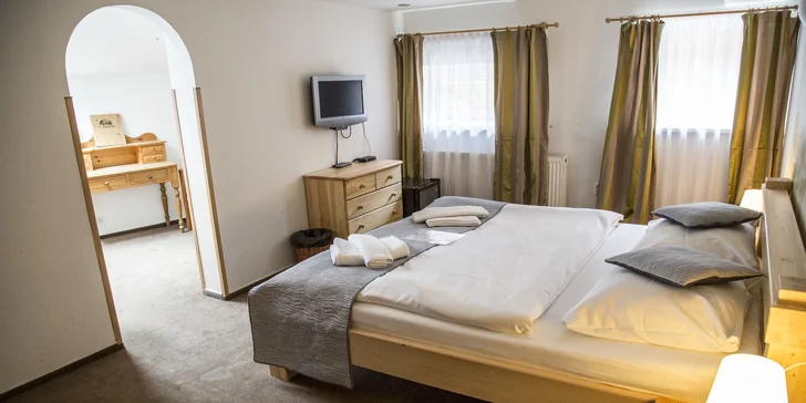 Po příjezdu se zabydlíte ve standardně vybaveném pokoji s koupelnou, ve které nechybí toaleta a sprchový kout.