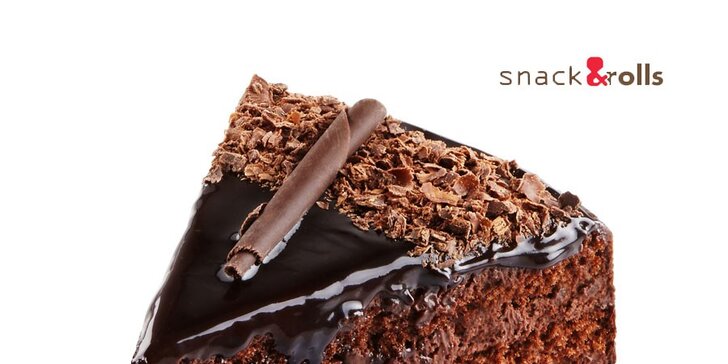 Chutný čokoládový dort ze Snack & Rolls