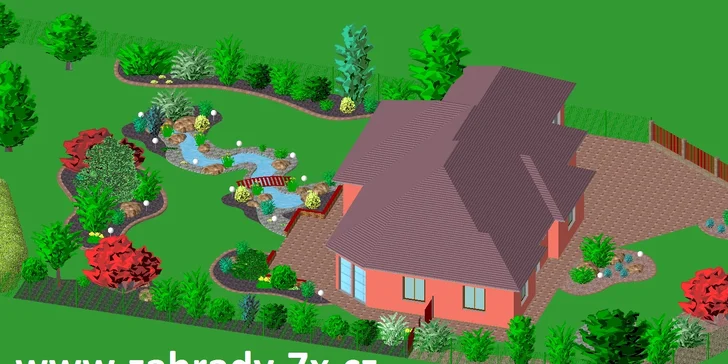 Okolí domu jako ze žurnálu: vizualizace zahrady od zkušených architektů