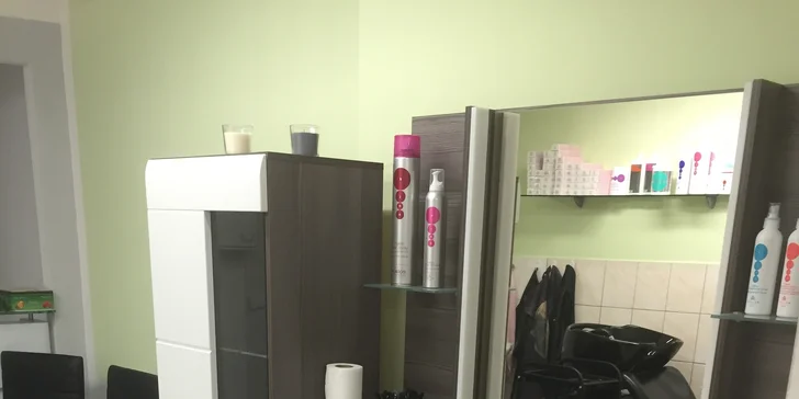 Kadeřnický balíček s melírem či ombré a Olaplexem pro všechny délky