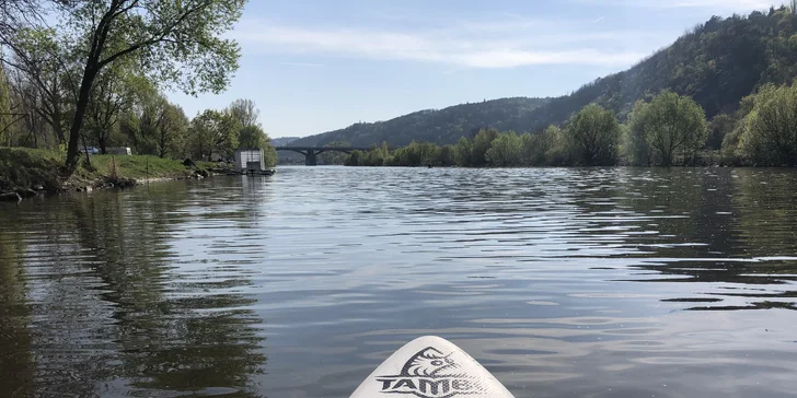 Zapůjčení paddleboardu na 1 hodinu nebo celou otevírací dobu pro 1 i 2 os.