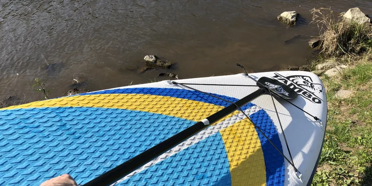 Zapůjčení paddleboardu na 1 hodinu nebo celou otevírací dobu pro 1 i 2 os.