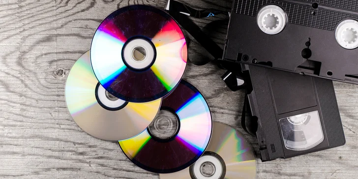 Sbohem, kazety: Přepis videa z až 5 VHS kazet na DVD