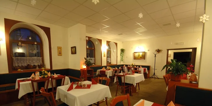 3chodové menu s 300g steakem z vepřové krkovice pro 1 i 2 osoby