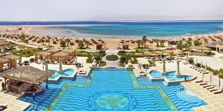 Luxusní dovolená v Egyptě: 4–9 nocí v 5* resortu s all inclusive a aquaparkem
