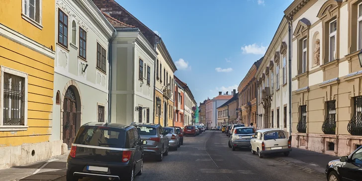 Hradná štvrť je posiata historickými budovami, medzi ktorými sa nachádza aj 4* hotel Buda Castle.