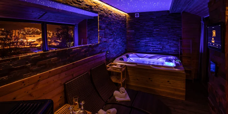Relaxační pobyt pro dva v Moravském krasu: privátní wellness a polopenze