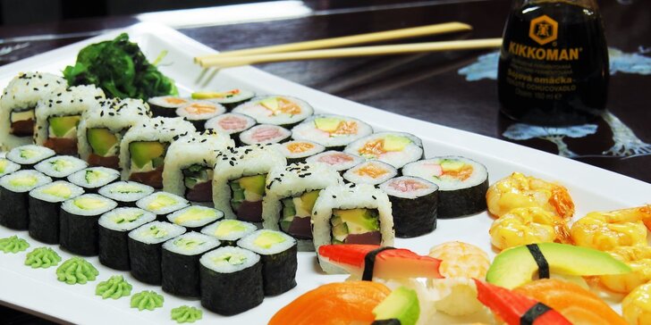 Sushi pro vegetariány i milovníky ryb: chřest, losos i tuňák v čerstvých setech