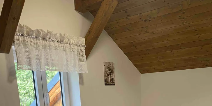 Babeta - druhý třílůžkový pokoj s manželskou postelí a 1 lůžkem