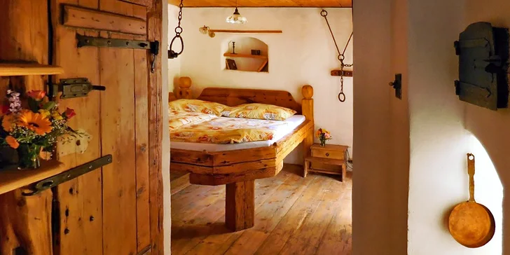 Domek pochází ze 16. století, a proto dýchá dokonalou atmosférou.