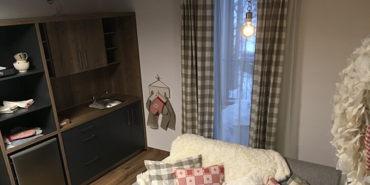 Jaro nebo léto v Krkonoších: krásné nové apartmány pro 2 až 4 osoby