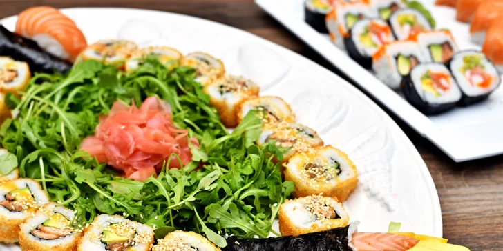 Neomezená konzumace ze sushi baru v restauraci na Střeleckém ostrově