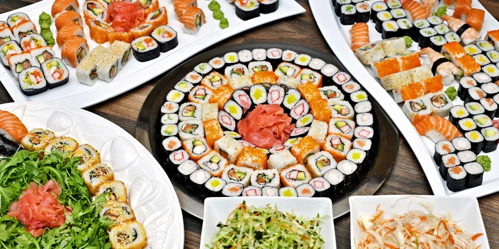 Neomezená konzumace ze sushi baru v restauraci na Střeleckém ostrově