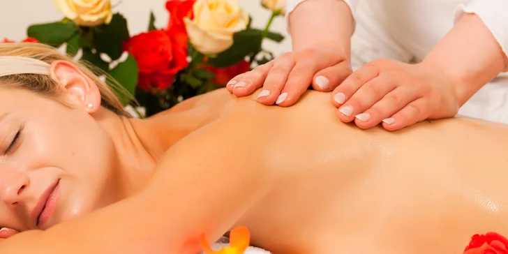 90 minut rozmazlování: relaxační balíček s masážemi a zábaly