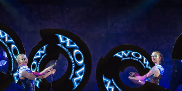Objevte půvab tmy: vstupenka do fantastického černého divadla WOW Show