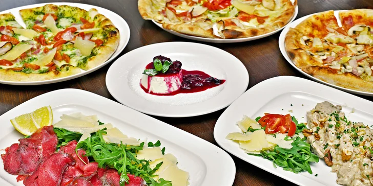 Otevřené vouchery v hodnotě 250, 500 i 1000 Kč do pravé italské restaurace