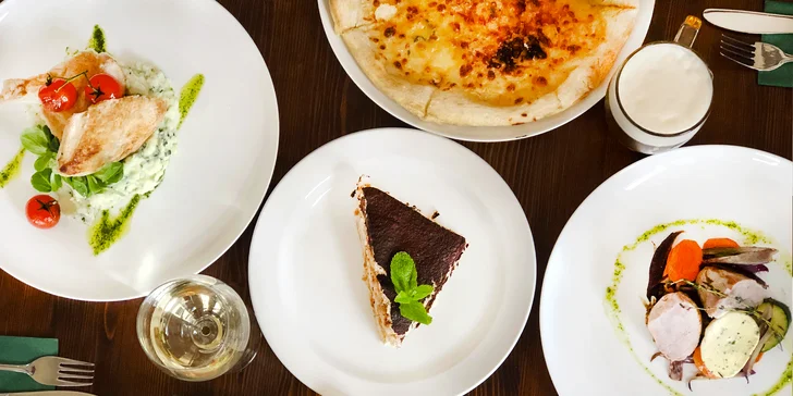3 chody podle výběru: předkrm, panenka nebo kuřecí supreme a tiramisu