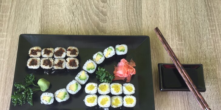 Sushi sety v bistru Vivi: vegetariánský i s rybami či polévkou miso