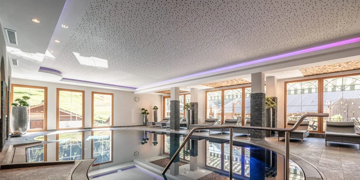Po dni v horách vás poteší neobmedzený vstup do wellness centra.
