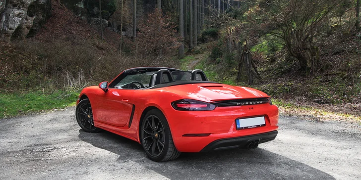 20–120 min. řízení nového Porsche 718 a Mustangu GT 5.0 Cabrio