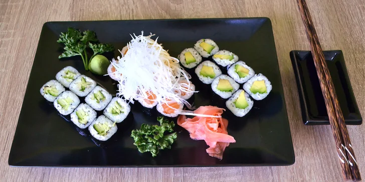 Sushi sety v bistru Vivi: vegetariánský i s rybami či polévkou miso