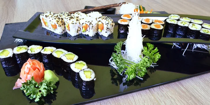 Sushi sety v bistru Vivi: vegetariánský i s rybami či polévkou miso