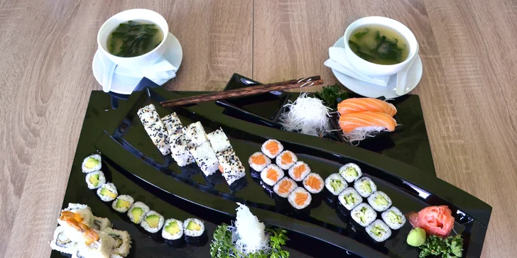 Sushi sety v bistru Vivi: vegetariánský i s rybami či polévkou miso