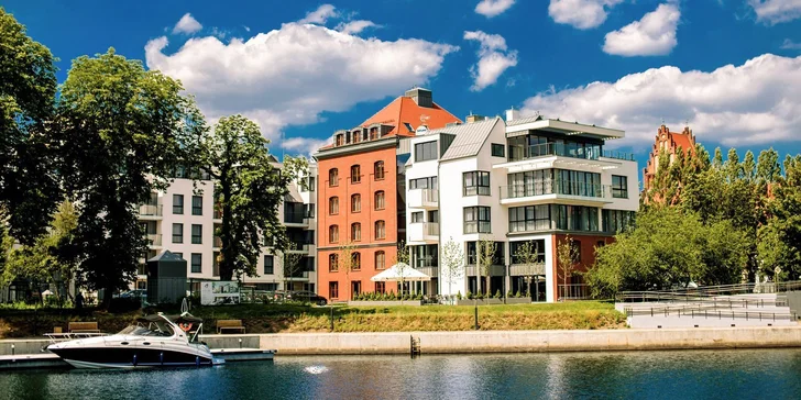 Gdaňsk: pobyt ve 4* Grano Hotel Gdańsk Riverside se snídaní či polopenzí i wellness