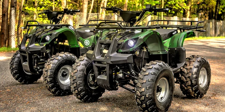 Zpestření dne parádní jízdou: zapůjčení elektročtyřkolek pro 1 či 2 osoby