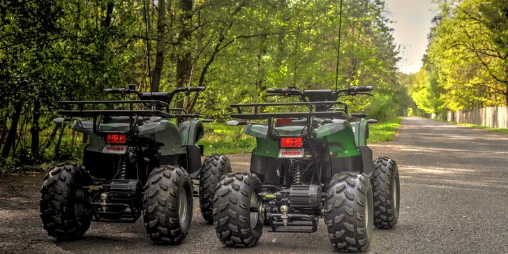Zpestření dne parádní jízdou: zapůjčení elektročtyřkolek pro 1 či 2 osoby