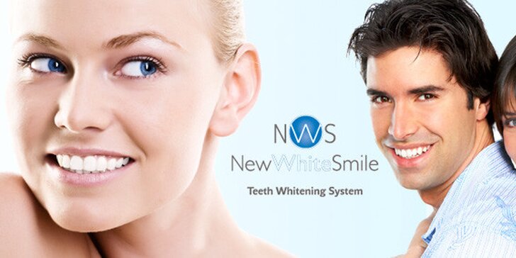 1599 Kč za účinné bělení zubů metodou NewWhiteSmile v hodnotě 3900 Kč. Zářivý úsměv se slevou 59 %.