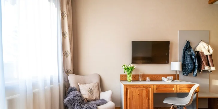 Všechny pokoje mají vlastní balkon. 
