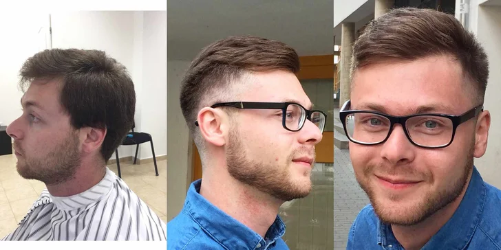 Pánský střih včetně masáže hlavy a závěrečného stylingu na Smíchově