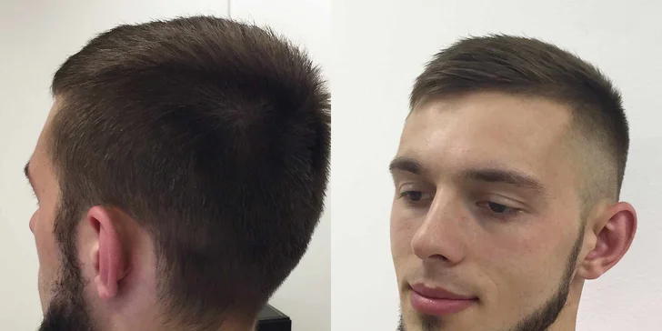 Pánský střih včetně masáže hlavy a závěrečného stylingu na Smíchově