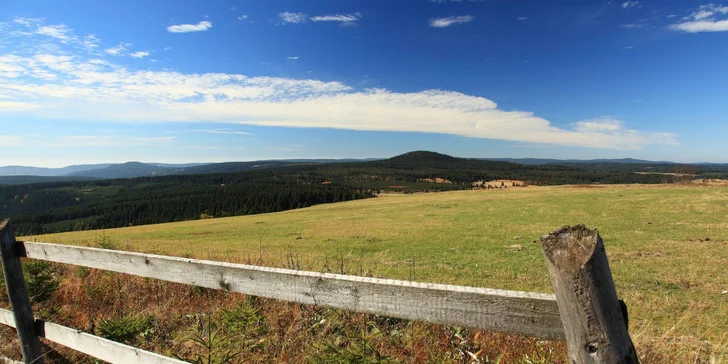 Aktivní dovolená s polopenzí nebo plnou penzí a saunou v Krušných horách